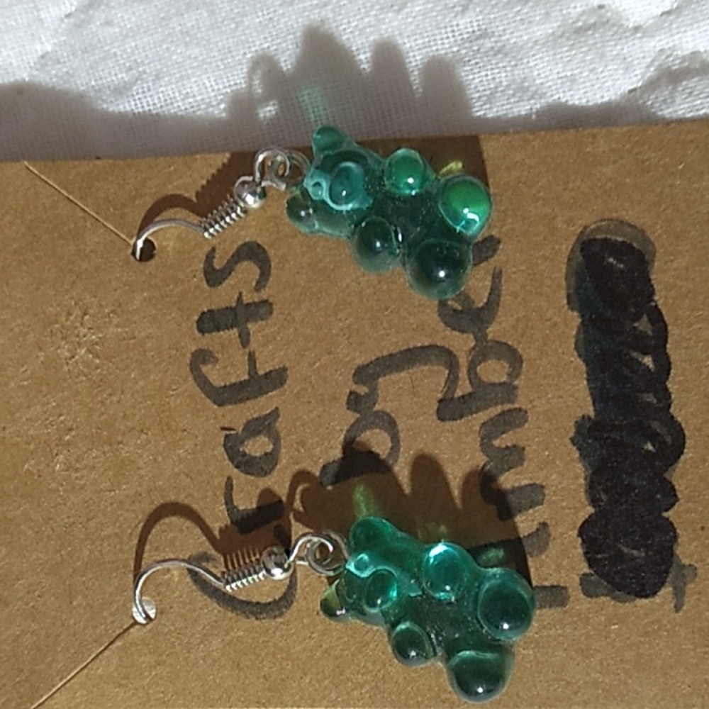 Handmade Gummy Bear Earrings NWOT
